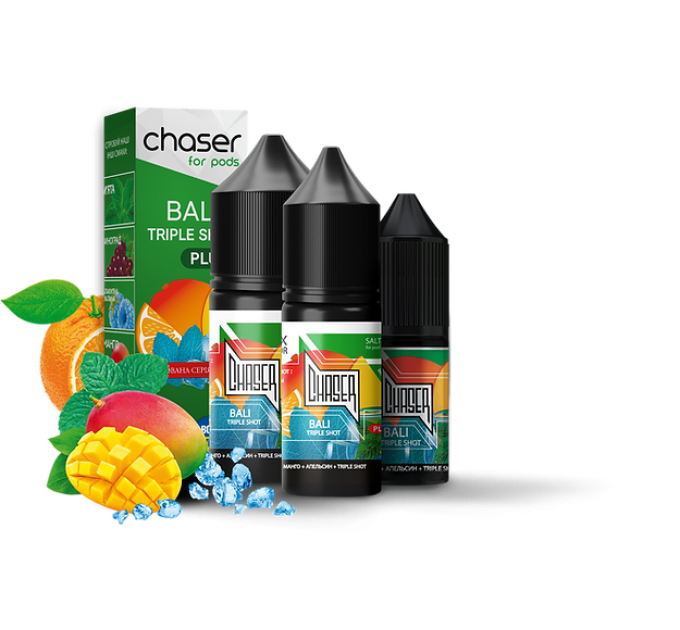 Рідина Chaser 30 мл 50 мг зі смаком Балі Потрійний постріл (Bali Triple Shot)