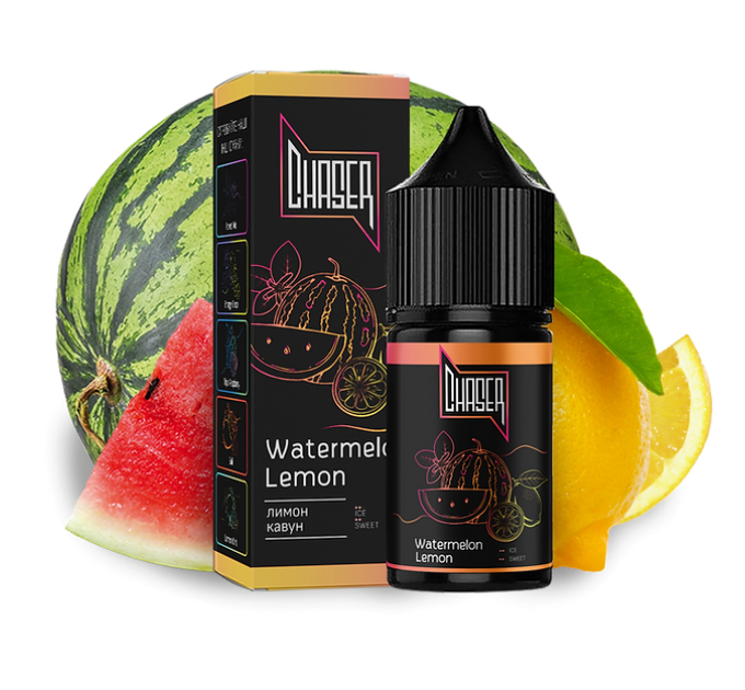 Рідина Chaser Black Salt 15 мл 30 мг зі смаком Кавуна і Лимона (Watermelon Lemon)