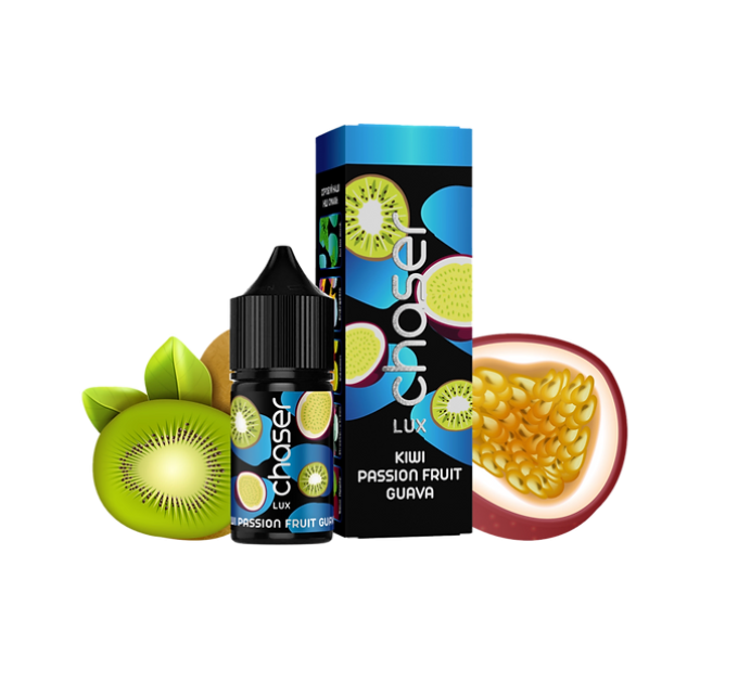 Рідина Chaser Lux 30 мл 65 мг зі смаком Ківі, Маракуї та Гуави (Kiwi Passion Fruit Guava)