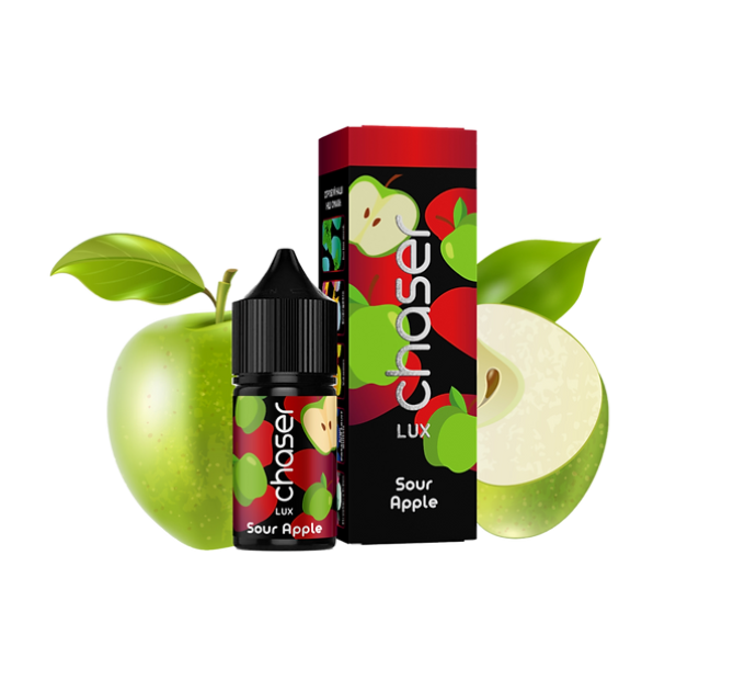 Рідина Chaser Lux 30 мл 30 мг зі смаком Кислого Яблука (Sour Apple)