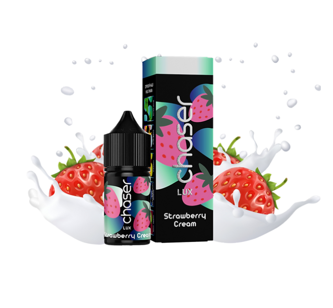 Рідина Chaser Lux 30 мл 30 мг зі смаком Кремової Полуниці (Strawberry Cream)