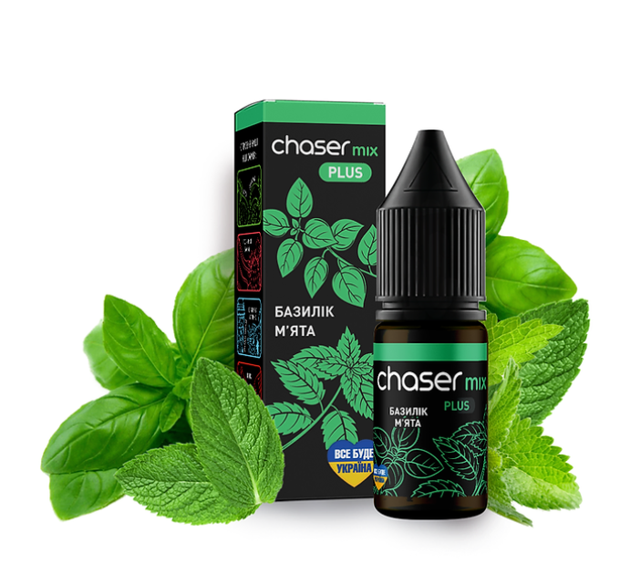 Рідина Chaser Mix Salt 10 мл 60 мг зі смаком Базиліка і М'яти (Basil Mint)