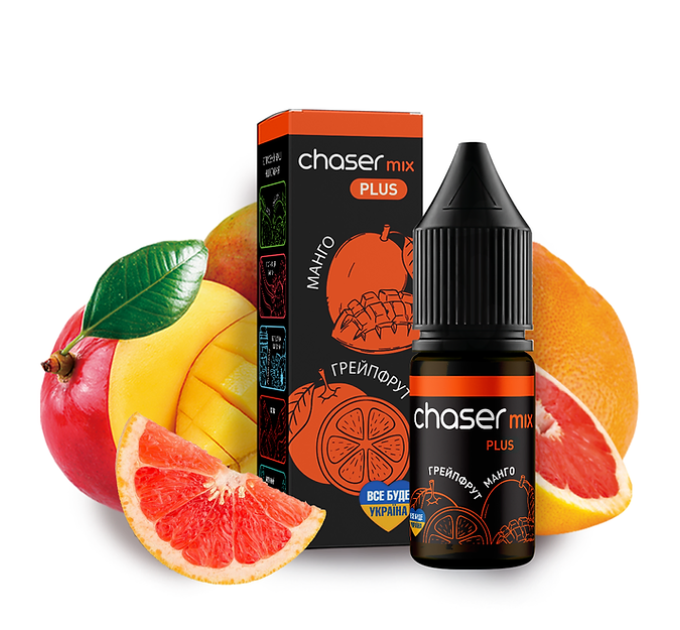 Рідина Chaser Mix Salt 10 мл 50 мг зі смаком Манго і Грейпфрута (Mango Grapefruit)