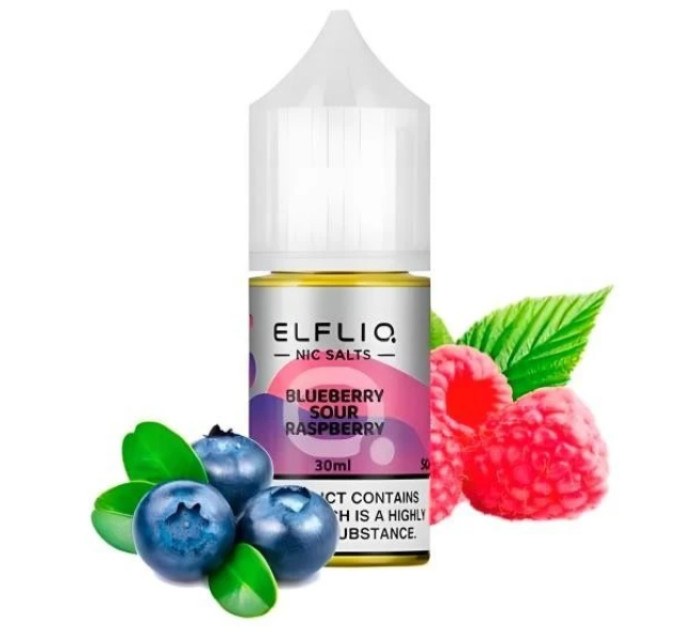 Сольова рідина Elf Liq 30 мл 50 мг Blueberry Sour Raspberry (Чорниця Кисла Малина)