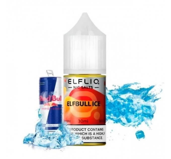 Сольова рідина Elf Liq 30 мл 50 мг Elfbull Ice (Енергетик Лід)