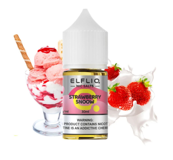 Сольова рідина Elf Liq 30 мл 50 мг Strawberry Snoow (Морозна Полуниця)