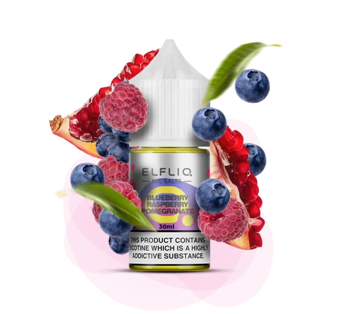 Сольова рідина Elf Liq 30 мл 50 мг Blueberry Raspberry Pomegranate (Лохина Малина Гранат)