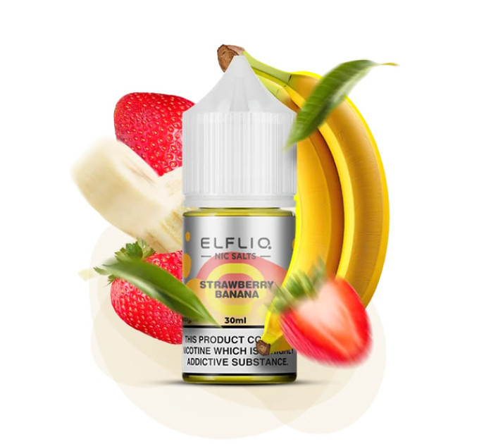 Сольова рідина Elf Liq 30 мл 50 мг Strawberry Banana (Полуниця Банан)
