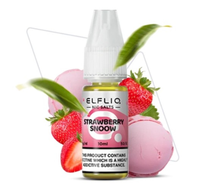 Сольова рідина Elf Liq 10 мл 50 мг Strawberry Snow (Полуничне морозиво)