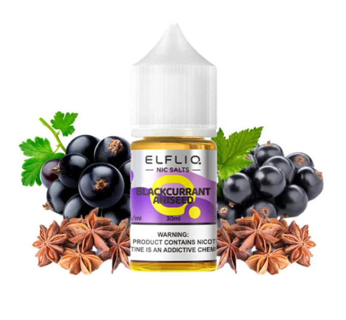 Сольова рідина Elf Liq 30 мл 50 мг Blackcurrant Aniseed (Чорна Смородина Аніс)