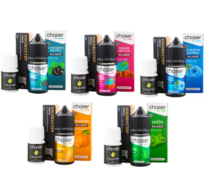 Рідина Chaser Black 30 мл Salt (Набір)