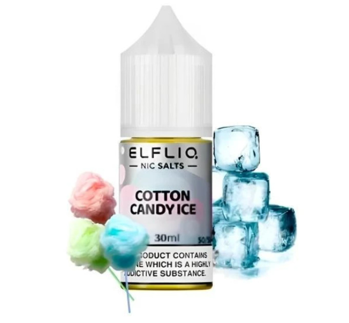 Сольова рідина Elf Liq 30 мл 50 мг Cotton Candy Ice (Цукрова Вата Лід)